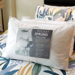 100% Cotton Cover + Pocket Sprung Pillow 